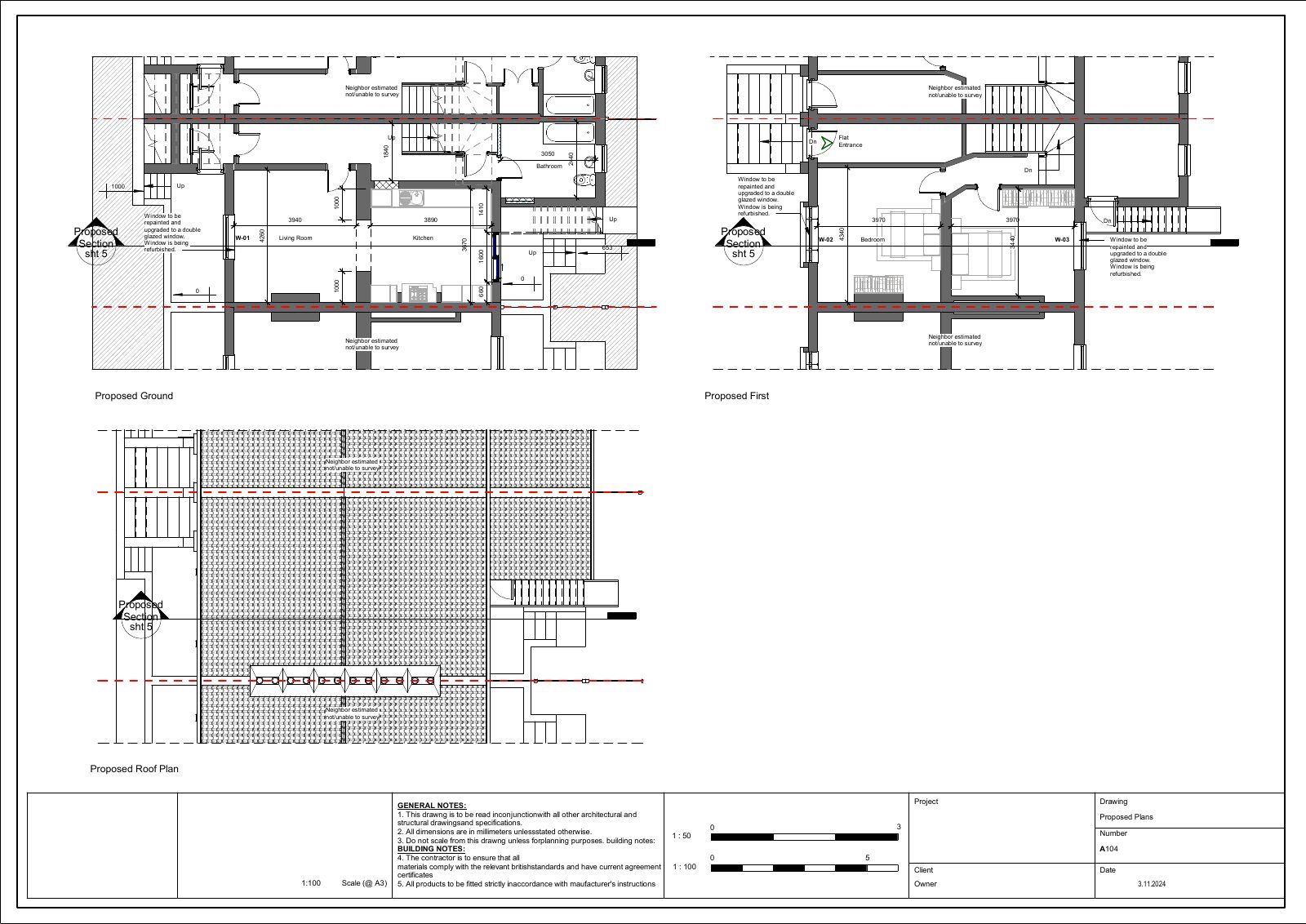 Whole-house refurbishment Drawing 4