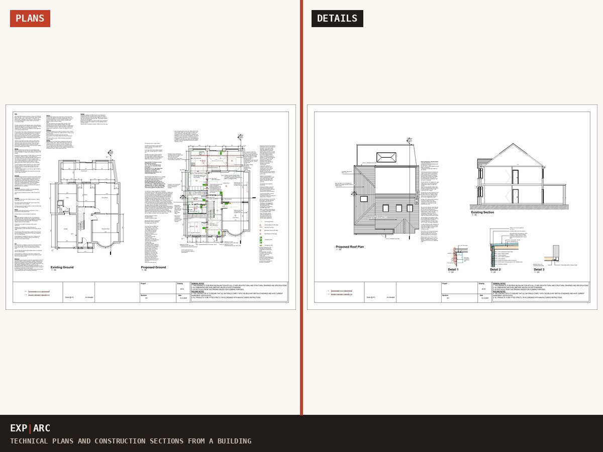 Building Regulations plans and construction details